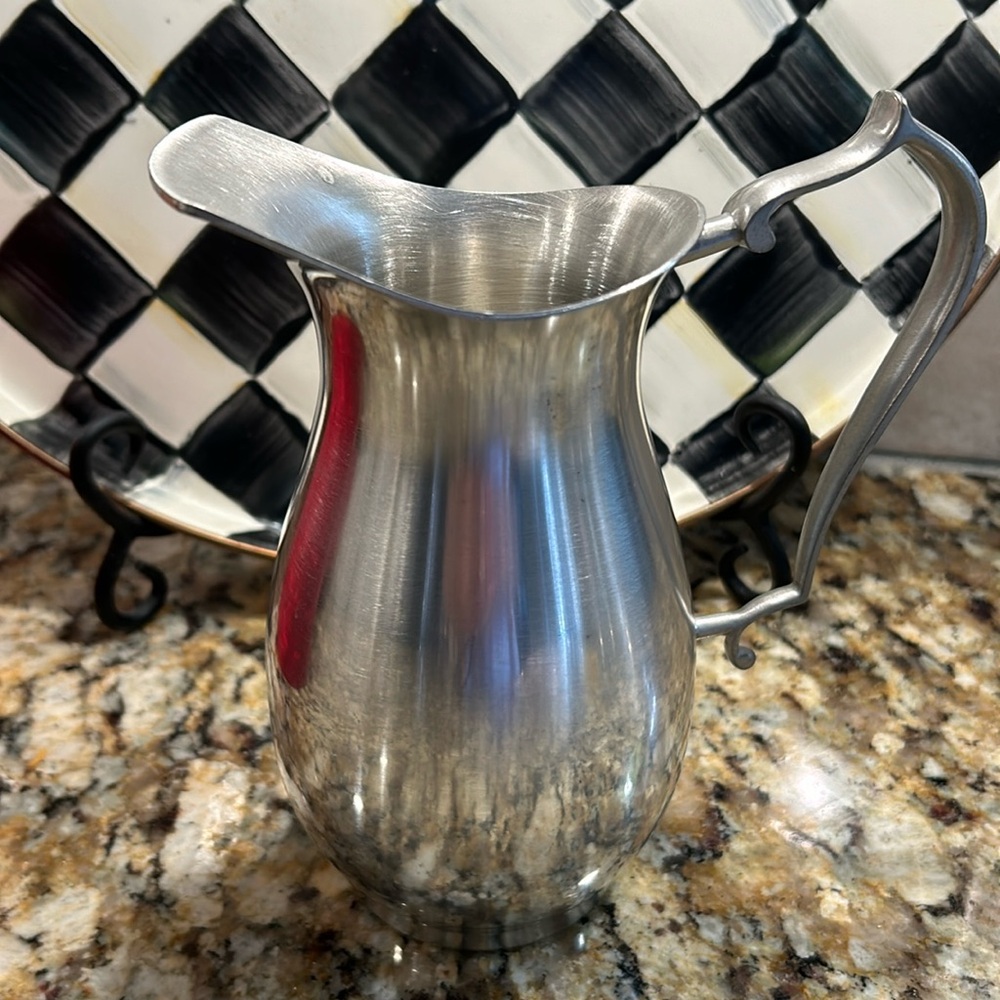 Vintage Woodberry Pewter Pitcher. Only used for display. Use for creamer, etc.